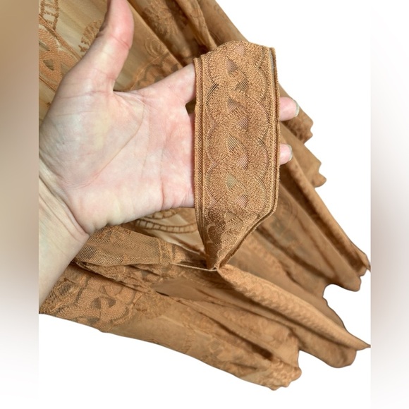 Festi Maxi Lace Kimono Tan 1X - Picture 10 of 12